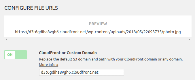 Cloudfront WordPress WP Offload S3